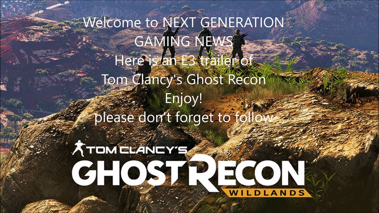 Tom clancys wildlands trailer