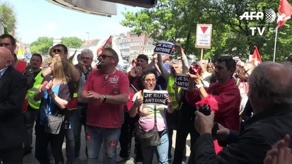 Manifestation en soutien à un militant CGT jugé à Lille