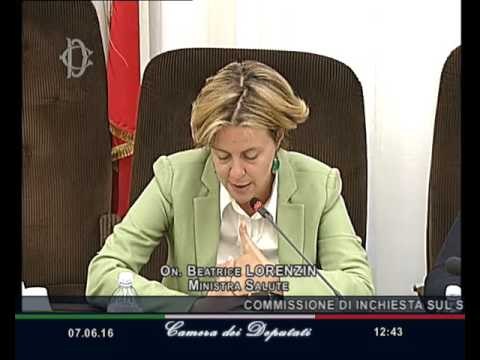 Roma - Audizione Lorenzin (07.06.16)