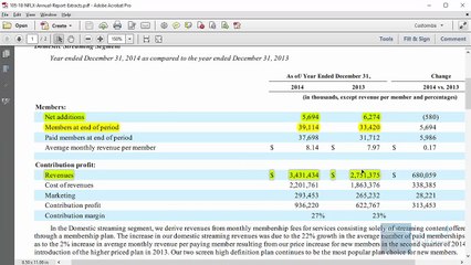 Subscription Revenue Model (Netflix)