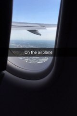 on the air plane to San Antonio Texas