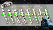 The Force theme (Star Wars) for Recorder / Flauta Doce - Normal/Slow speed/Play along (with notes)