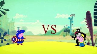 #Peppa pig en español capitulos completos, Captain america vs Venom, #Minions #Peppa #Pig Cartoon