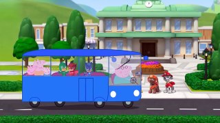 Peppa pig Pj masks paw patrol shimmer and shine the wheels on the bus Nursery Rhyme song