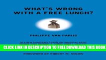 New Book What s Wrong With a Free Lunch?