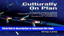 New Book Culturally On Plan: A Pragmatic Guide for Aligning Organizational Culture with a