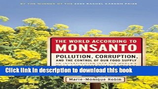 New Book The World According to Monsanto
