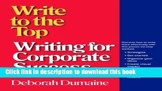 New Book Write to the Top: Writing for Corporate Success