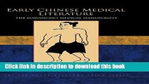 New Book Early Chinese Medical Literature
