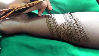 Modern style mehndi design for hands step by step