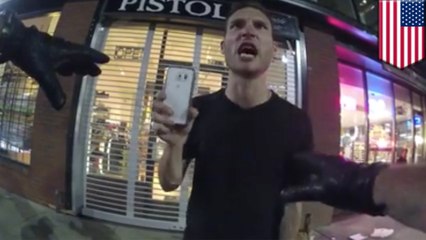 Drunk hipster Cory Counts yells at polite cops and faceplants trying to escape arrest - TomoNews