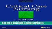 New Book Critical Care Nursing: Diagnosis and Management