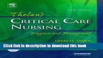 New Book Thelan s Critical Care Nursing: Diagnosis and Management