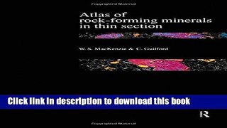 New Book Atlas of the Rock-Forming Minerals in Thin Section