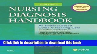 Collection Book Nursing Diagnosis Handbook: An Evidence-Based Guide to Planning Care