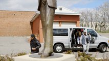 Wild 'N On Tour Nick Cannon Visits the Richard Pryor Statue