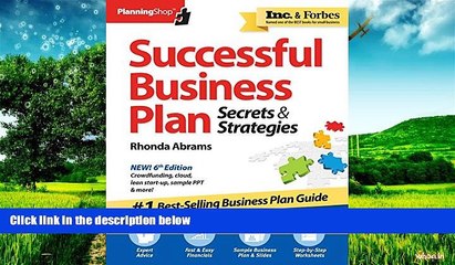 Must Have  Successful Business Plan: Secrets   Strategies (Successful Business Plan Secrets and