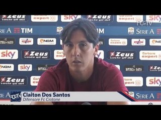 Verso #BolognaCrotone, Claiton in conferenza