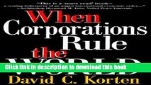 Collection Book When Corporations Rule the World (Kumarian Press Books for a World That Works)