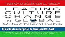 Collection Book Leading Culture Change in Global Organizations: Aligning Culture and Strategy