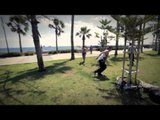 Man Displays Parkour Skills Under Mediterranean Sun