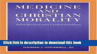 New Book Medicine and Christian Morality