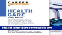 New Book Career Opportunities in Health Care