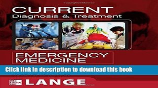 New Book CURRENT Diagnosis and Treatment Emergency Medicine