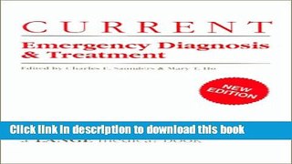 New Book Current Emergency Diagnosis and Treatment