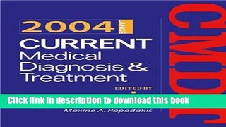 Collection Book Current Medical Diagnosis   Treatment 2004