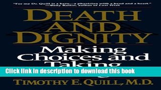 New Book Death And Dignity