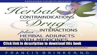 Collection Book Herb Contraindications   Drug Interactions