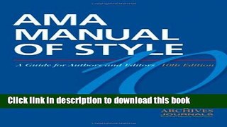 Collection Book AMA Manual of Style: A Guide for Authors and Editors