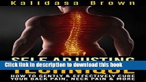 [PDF] Self Adjusting Technique: How To Gently   Effectively Cure Your Back Pain, Neck Pain   More