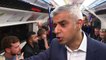 Mayor of London Sadiq Khan rides the first Night Tube