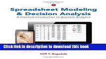 [PDF] Spreadsheet Modeling and Decision Analysis: A Practical Introduction to Business Analytics