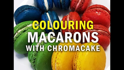 Coloring Delicious Macarons Using Chromacake Coloured Powders !