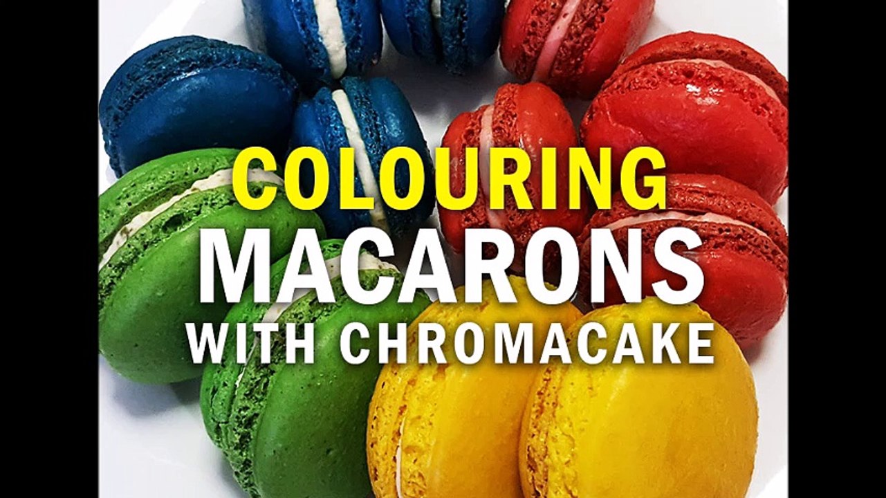 Coloring Delicious Macarons Using Chromacake Coloured Powders !