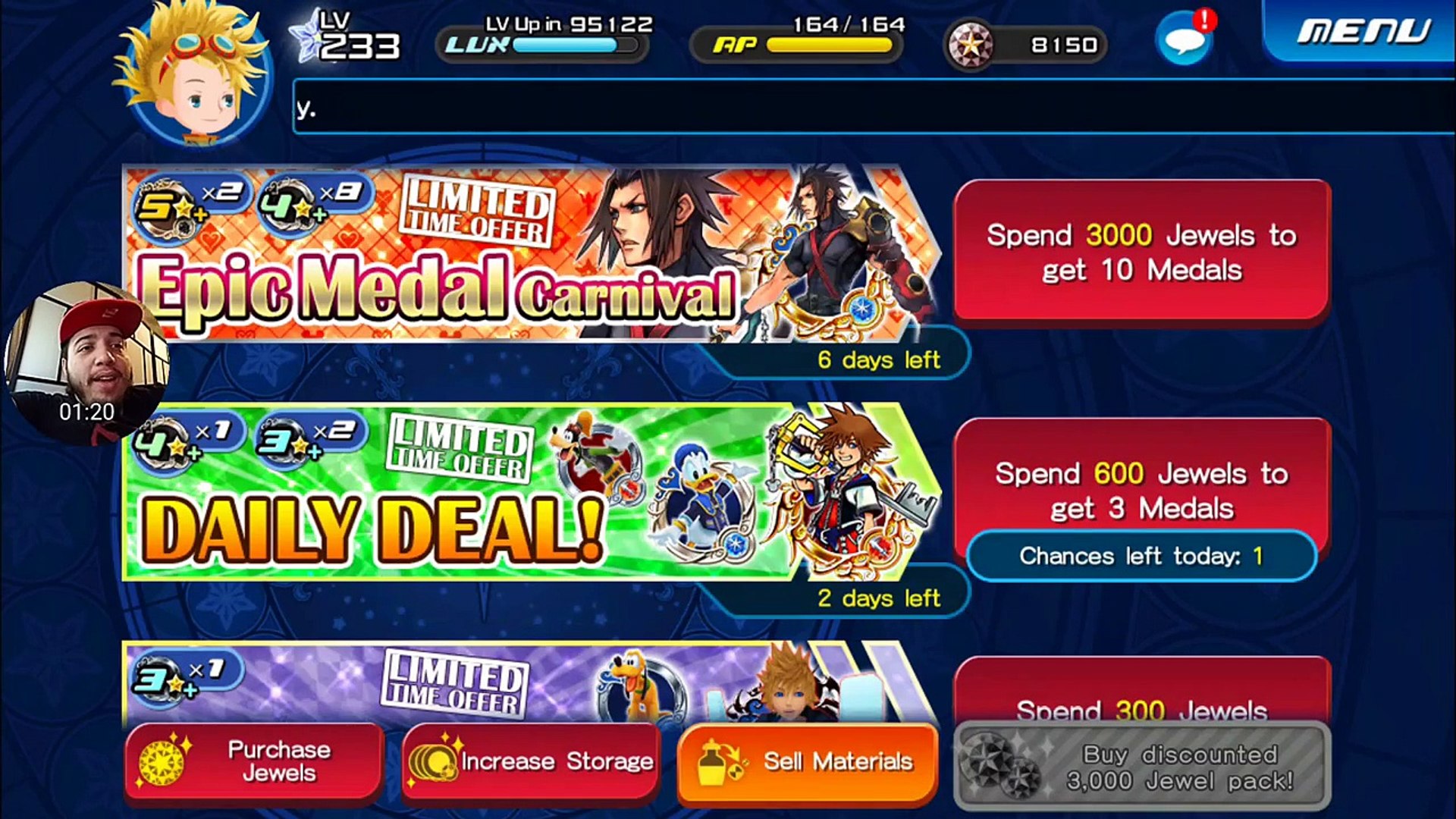 6000 Jewel Pull Illustrated Terra Event Kingdom Hearts Unchained X Video Dailymotion