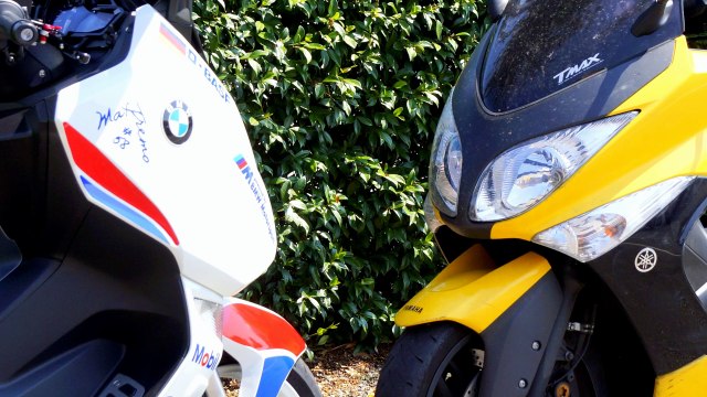 T-Max Vs Bmw C600 Sport (Road race) BEST 4K