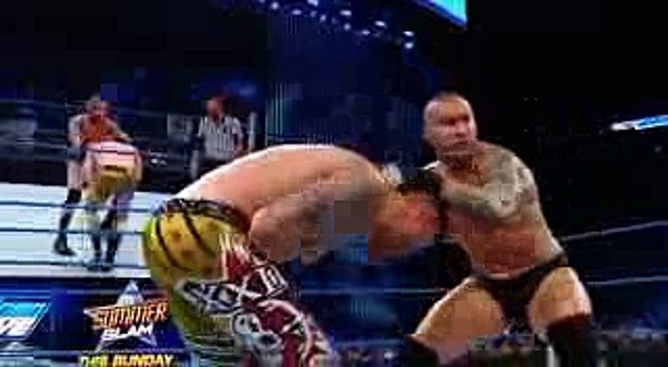 Wwe Smackdown 16 august 2016 Randy Orton vs Heath Slater,Randy Orton  MIMICS Brock Lesnar Full HD