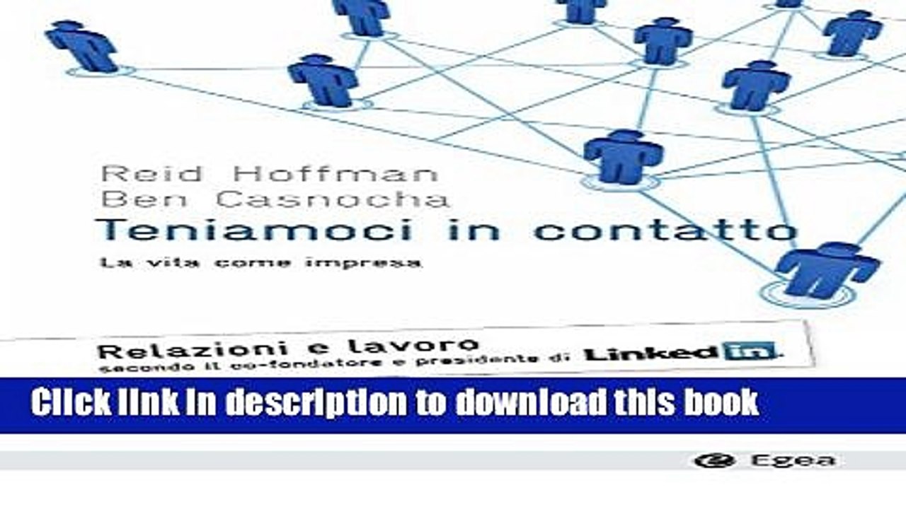 [New] EBook Teniamoci in contatto: La vita come impresa (Cultura e societÃ ) (Italian Edition)