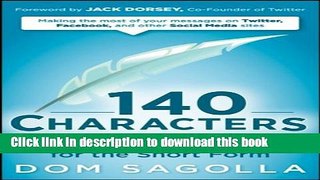 [New] EBook 140 Characters: A Style Guide for the Short Form Free Books
