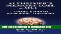 [PDF] Alzheimer s, Memory Loss, and MCI The Latest Science for Prevention   Treatment Full Online