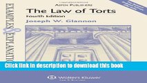 [PDF] The Law of Torts: Examples   Explanations, 4th Edition Popular Online