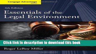 [PDF] Cengage Advantage Books: Essentials of the Legal Environment Full Online