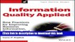 [PDF] Information Quality Applied: Best Practices for Improving Business Information, Processes