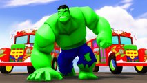 Wheels On The Bus Go Round And Round with Hulk SpiderMan & Disney Pixar Cars McQueen - Kids video
