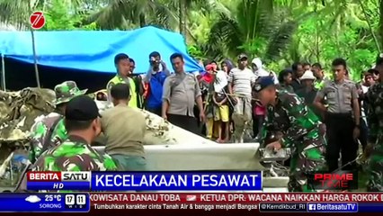 Permudah Penyelidikan, Bangkai Pesawat Jatuh di Tasikmalaya Dipotong