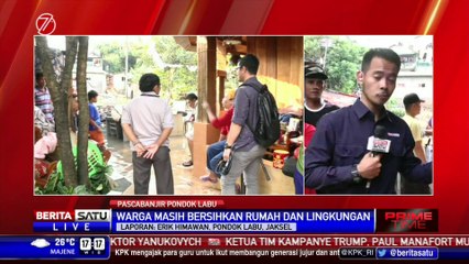 Warga Pondok Labu yang Kebanjiran Kini Bersih-Bersih